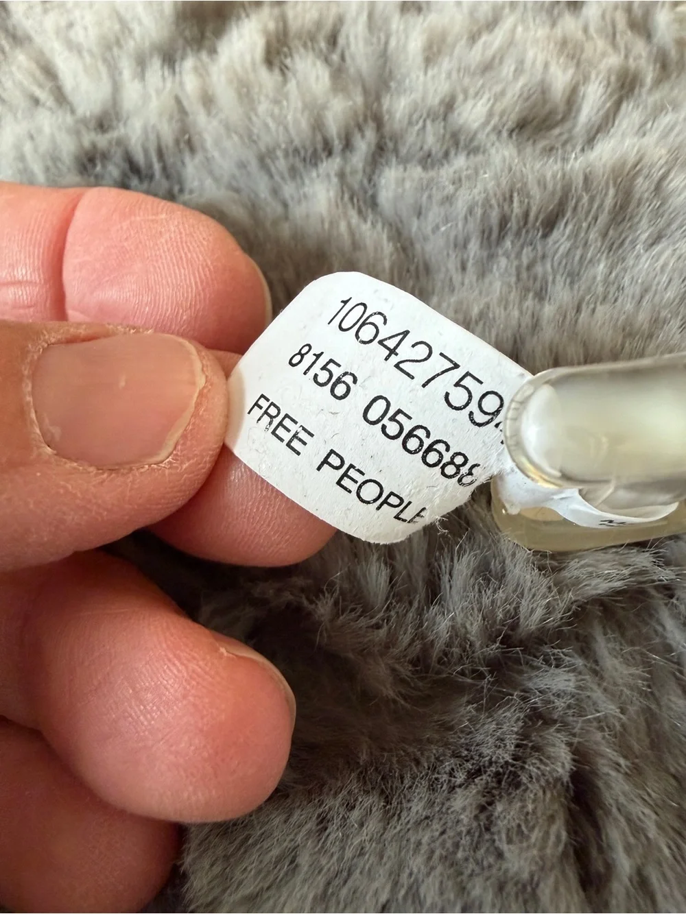 Free People clear plastic